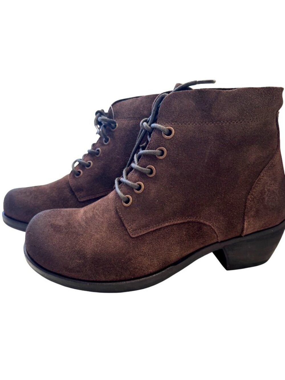 Fly London Mesu780fly Size 37 Oil Cow Suede Sludge Bootie NWB US 6.5/7 - Picture 10 of 15